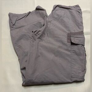 Sincerely Jules Women's Mocha Brown Cargo Pants Sz 0 Pockets Cotton Wide Leg